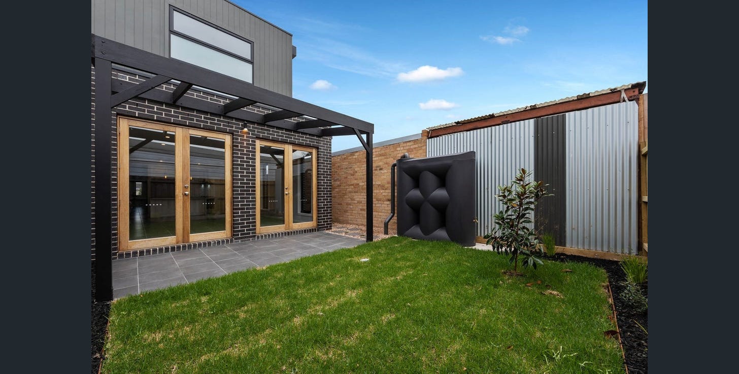 Modern White Charcoal Duplex project photo 8